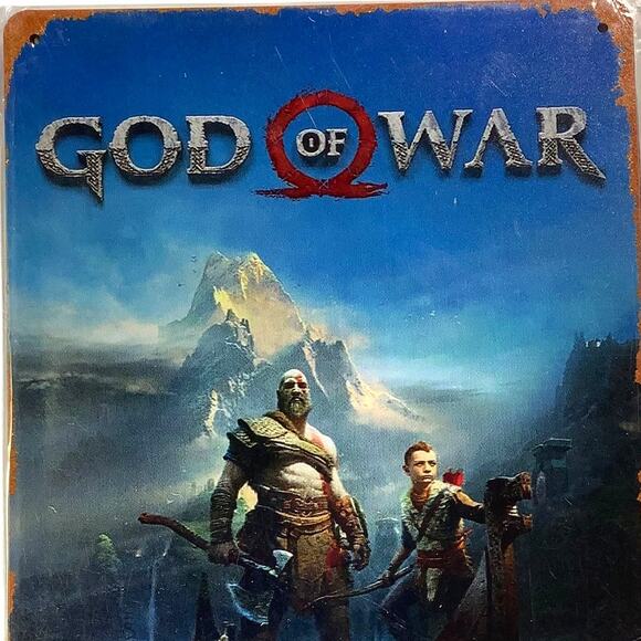 God of War, 8" x 12" Vintage Metal Poster - Picture 1 of 5